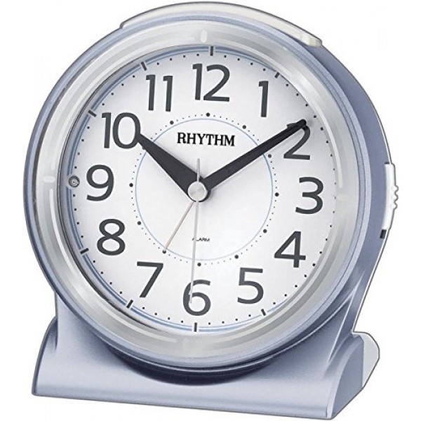 Rhythm(Japan) 4 Steps Increasing Beep Alarm, Snooze & Light Super Silent Alarm Clock